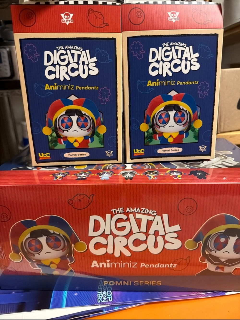 The Amazing Digital Circus Pomni keychain buttons sticker anime plush MERCH BOX